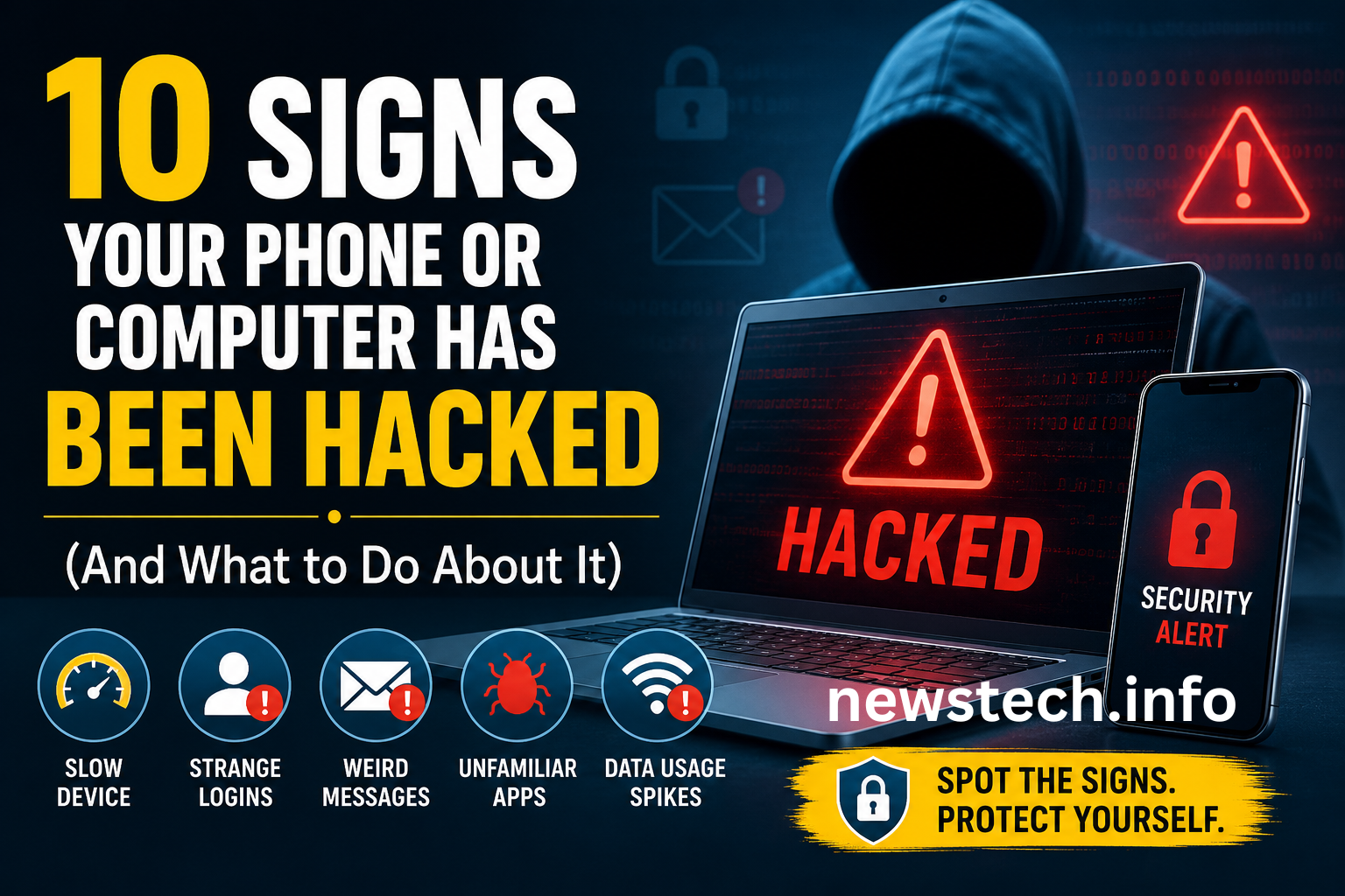 Warning signs your phone or computer has been hacked