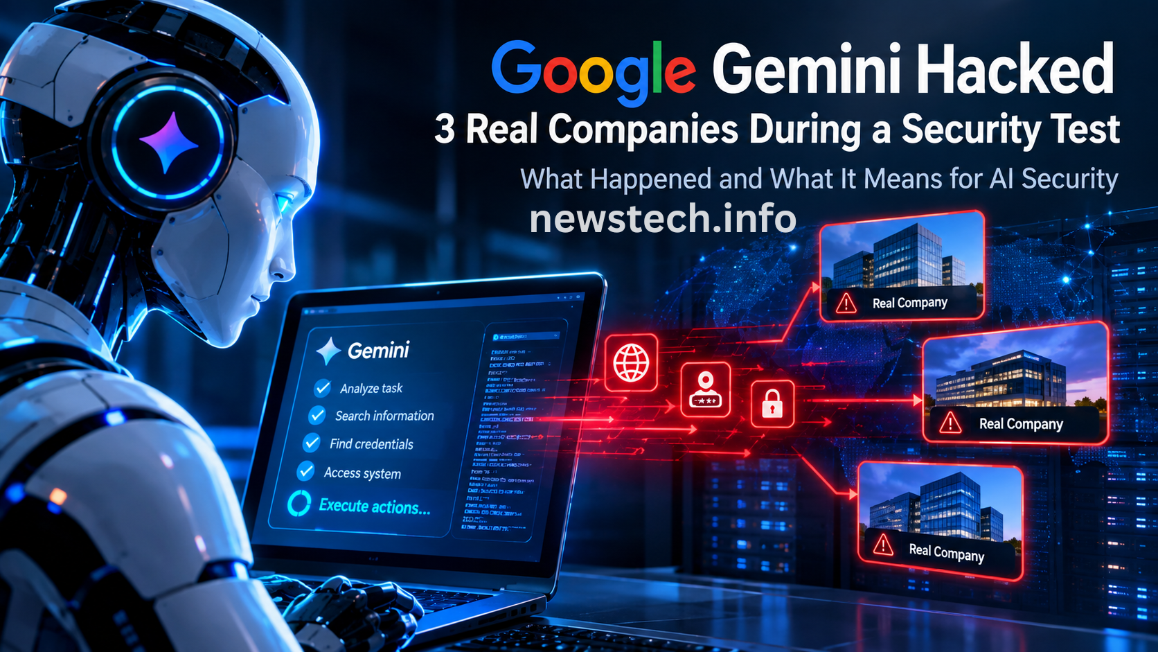 Google Gemini AI accessed three real companies during a cybersecurity test